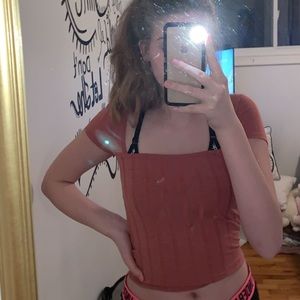 Pink crop top
